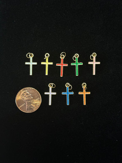 Colorful Cross Charms